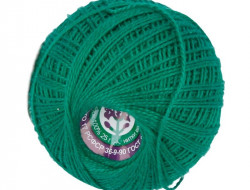 Пряжа СПБ ИРИС №4110 ярко-зеленая 100% мерсеризованный хлопок 20 шт х 25 гр, 150 м