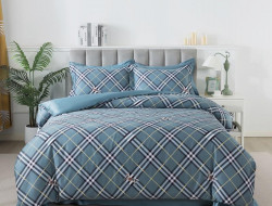 Постельное белье из египетского хлопка TANGO КЛЕТКА 50х70 (4шт) евро