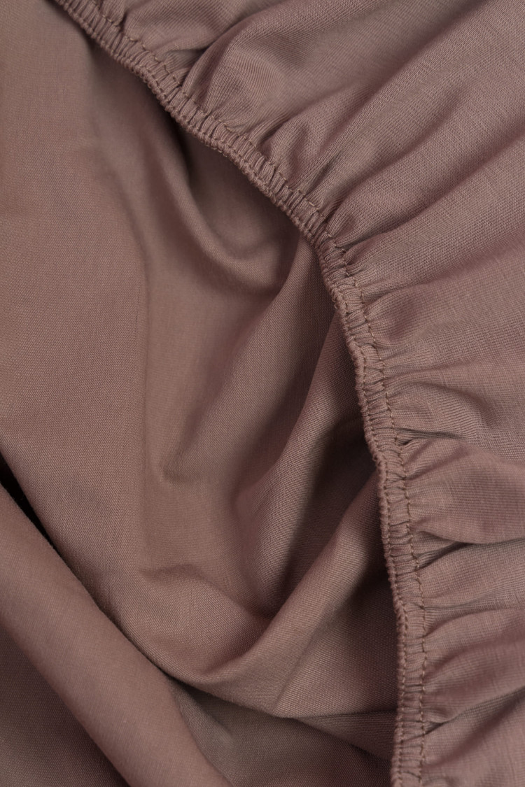 Простыня на резинке 160х200 GERMAN GRASS NOBLE TRADITIONS JERSEY TAUPE GRASS 160х200х40