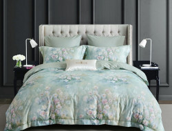 Постельное белье из фланели ASABELLA Акватическая палитра 50х70 (2шт) и 70х70 (2шт) семейное