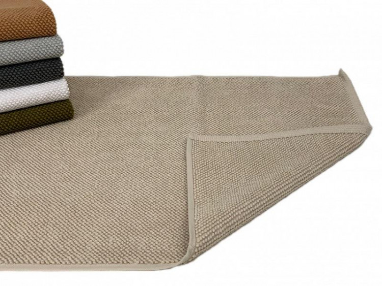 Коврик для ног махровый хлопковый KARVEN KV433 GUR-582 bej 50х80
