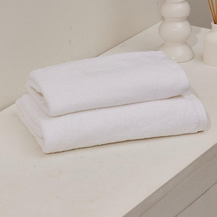 Полотенце махровое TAC COMFORT WHITE белое 50х90