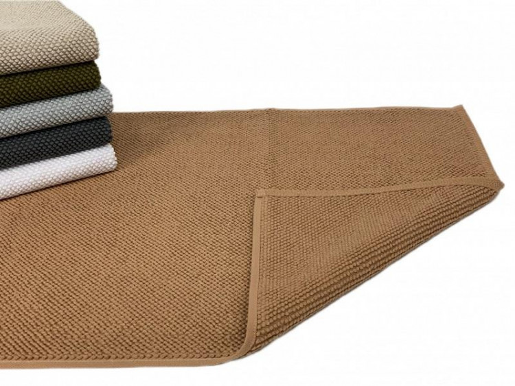 Коврик для ног махровый хлопковый KARVEN KV433 GUR-582 kahve 50х80