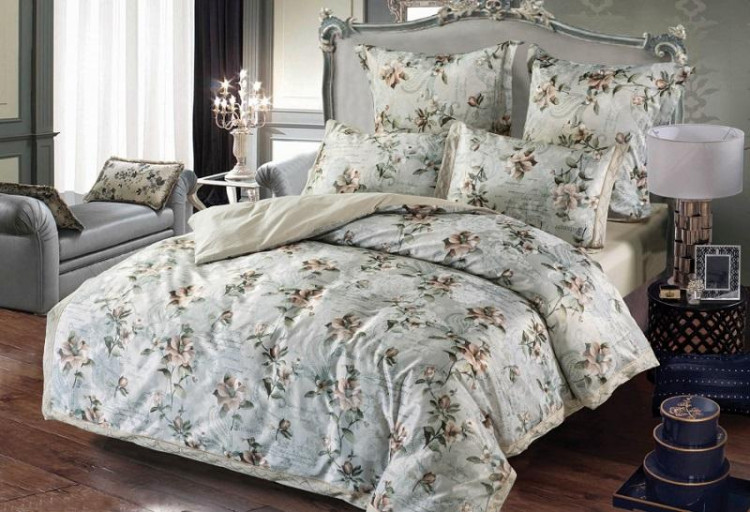 Постельное белье из сатина с вышивкой SAILID D-208-2 2-спальное