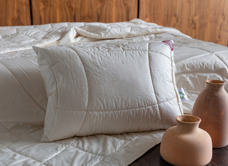 Подушка стеганая с внутренней вставкой GERMAN GRASS ORGANIC СOTTON GRASS 50х68 регулируемая