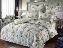 Постельное белье из сатина с вышивкой  SAILID D-208-3 евро
