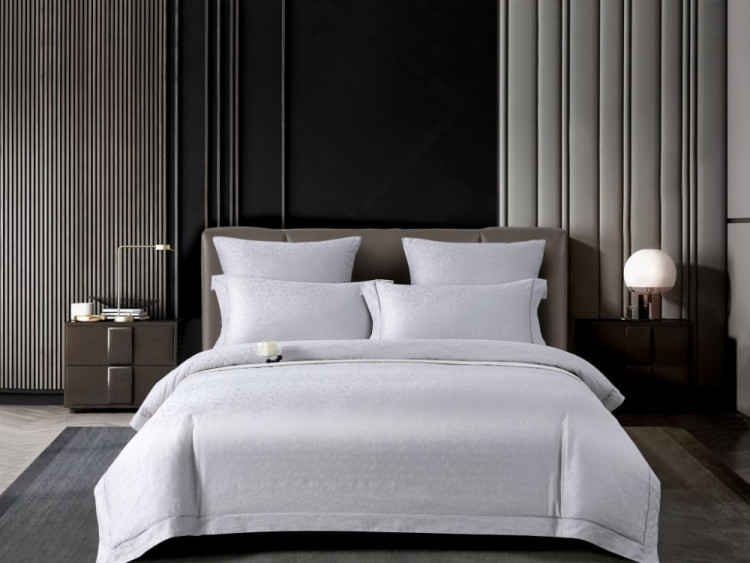 Постельное белье из египетского хлопка Premium ASABELLA Благородная сталь 50х70 (2шт) и 70х70 (2шт) евро