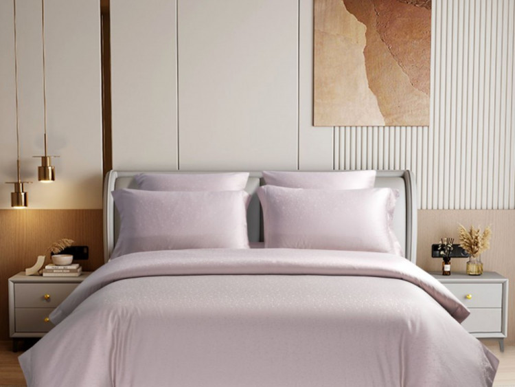 Постельное белье из хлопкового жаккарда ASABELLA 2058-6 50х70 (2шт) и 70х70 (2шт) евро