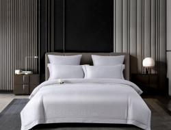 Постельное белье из хлопкового жаккарда ASABELLA Благородная сталь 50х70 (2шт) и 70х70 (2шт) семейное