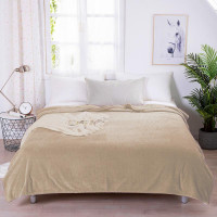 Плед однотонный из микрофибры TANGO SPIGA SP-26 бежевый 200х220