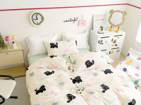 Постельное белье из твил-сатина TANGO хеппи крема 70х70 (2шт) 2-спальное