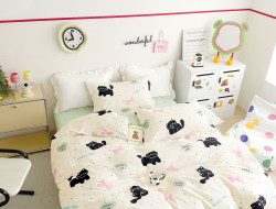 Постельное белье из твил-сатина TANGO хеппи крема 70х70 (2шт) 2-спальное