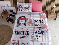 Постельное белье из 3D сатина KARVEN DIGITAL PRINT N124-S014 50х70 (1шт), 70х70 (1шт) 1,5-спальное