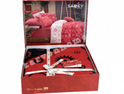 Постельное белье из поплина SAREV FANCY N226 MERLOT V2-SIYA 50х70 (2шт) евро