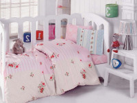 Постельное белье для малышей из ранфорса с вышивкой COTTON BOX 1041-04 35х45 (2шт)
