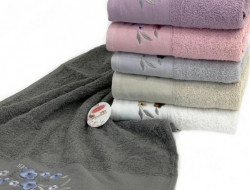 Набор полотенец махровых хлопковых KARVEN VIP COTTON HS3300 DAISY 50х90 (6шт)