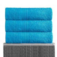 Полотенце махровое BAYRAMALY бирюзовое 70х140