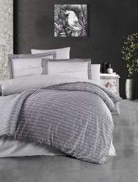 Постельное белье из сатина KARVEN N021 LOVE 50х70 (2шт), 70х70 (2шт) евро