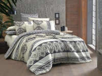 Постельное белье из поплина SAREV FANCY N225 RUNA V1-BEJ 50х70 (1шт) 1,5-спальное