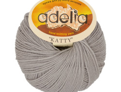 Пряжа ADELIA KATTY №11 светло-серая 100% шерсть, 10 шт х 50 гр, 150 м +/- 10 м
