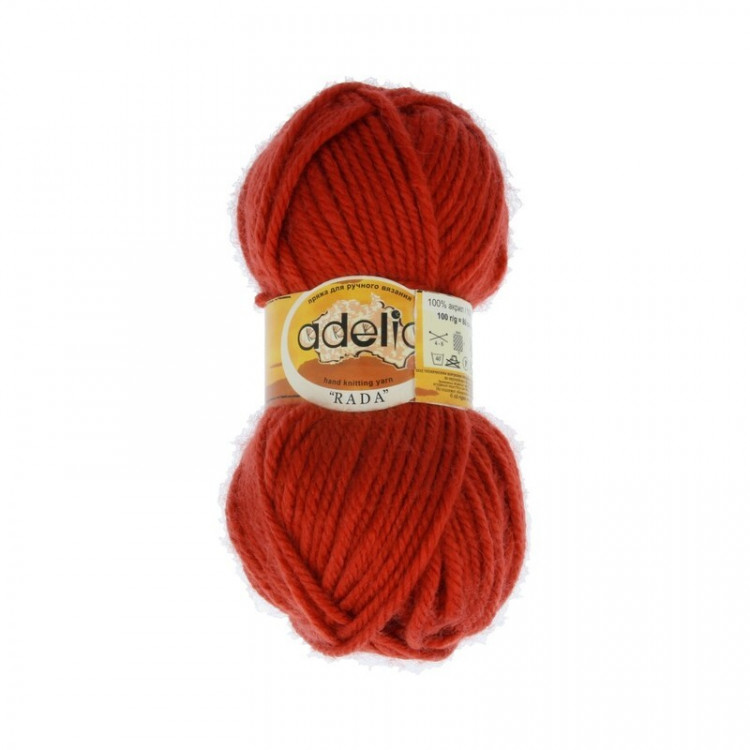 Пряжа ADELIA RADA №085 красно-коричневая 100% акрил, 10 шт х 100 гр, 80 м +/- 4 м