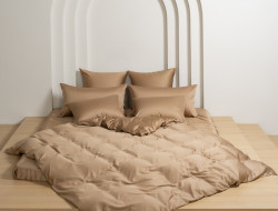 Постельное белье с простыней на резинке 160х200 GERMAN GRASS SAND BRILLIANT GRASS 70х70 (2шт) евро