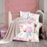 Постельное белье для малышей из сатина с пледом KARVEN 3D DIGITAL D040 WENNY