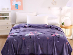 Плед из микрофибры TANGO ФЛАНЕЛЬ Фламинго 200х220