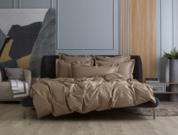 Простыня на резинке GERMAN GRASS Caramel Beige Allure Grass 180х200x40