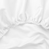 Постельное белье из египетского хлопка с простыней на резинке 180х200 GERMAN GRASS Alpine White Allure Grass семейное