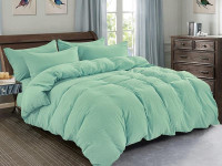 Постельное белье из жатого микросатина АЛЬВИТЕК FLUPPY SLEEP-011 ментол 70х70 (2шт) 1,5-спальное