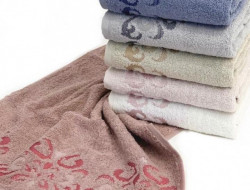 Набор полотенец махровых хлопковых KARVEN VIP COTTON HS3228 OTTOMAN 70х140 (6шт)