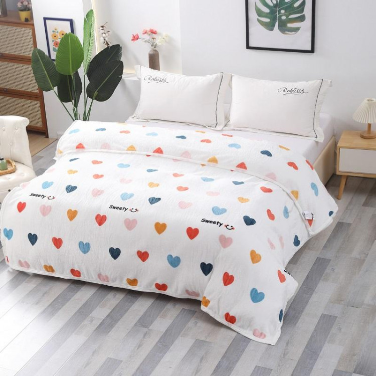 Плед из микрофибры TANGO ФЛАНЕЛЬ СЕРДЕЧКИ 150х200