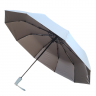 Зонт STEKI AME полный автомат усиленный голубой-серебристый