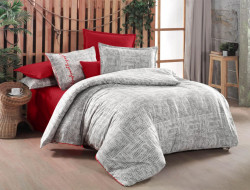 Постельное белье из фланели SAREV FANCY N294 FREDDY V1-GRI 50х70 (1шт) 1,5-спальное