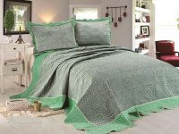 Покрывало с наволочками тонкое велюровое TANGO MONTBLANC CR2426-11 240х260