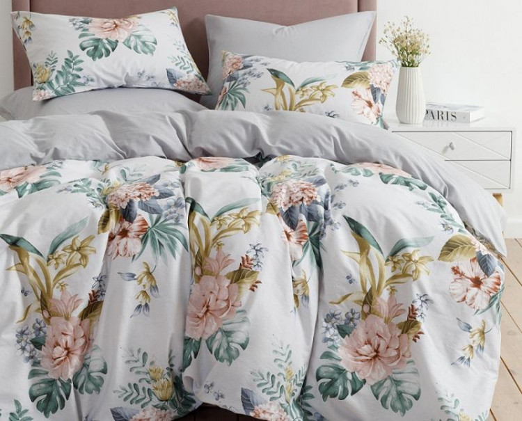 Постельное белье двухстороннее из твил-сатина SAILID BP-168-1 1,5-спальное