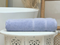 Полотенце махровое TAC DORA GRAY-BLUE серо-голубое 50х90