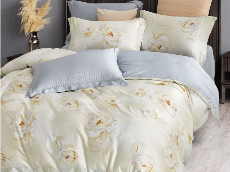 Постельное белье из тенсела люкс ASABELLA Гурманика 50х70 (2шт) и 70х70 (2шт) евро