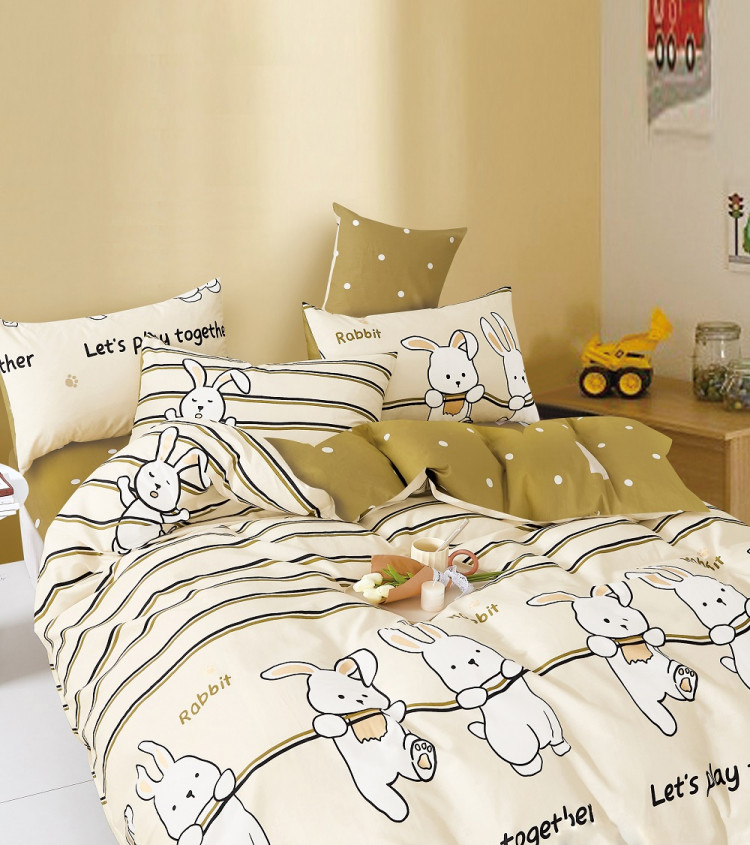 Постельное белье из твил-сатина TANGO rabbit 70х70 (2шт) 1,5-спальное