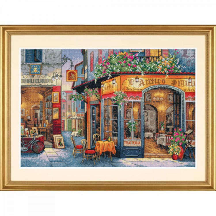 Набор для вышивания DIMENSIONS 35224 Европейское бистро 40x27 см