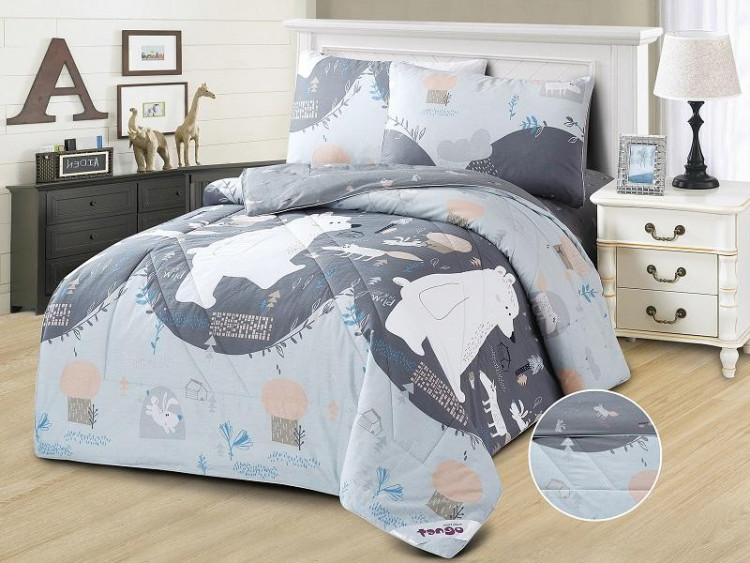 Постельное белье из твила с одеялами TANGO PRIMAVERA W-60 50х70 (2шт) семейное