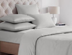 Пододеяльник из страйп-сатина SAILID ST-5-150х215 серый 150х215