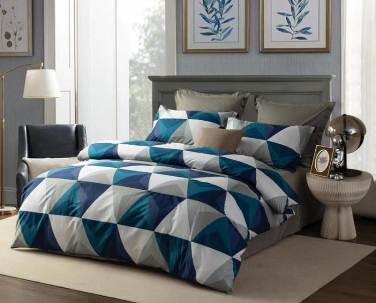 Постельное белье из печатного сатина SAILID B-224-4 семейное