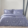 Постельное белье из сатина TAC JEANNE синее евро
