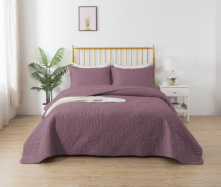 Покрывало тонкое из микрофибры TANGO TRM MARRAKECH баклажан 240х240