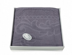 Плед из хлопка махровый KARVEN P961 ESTER V10 лиловый 220х240