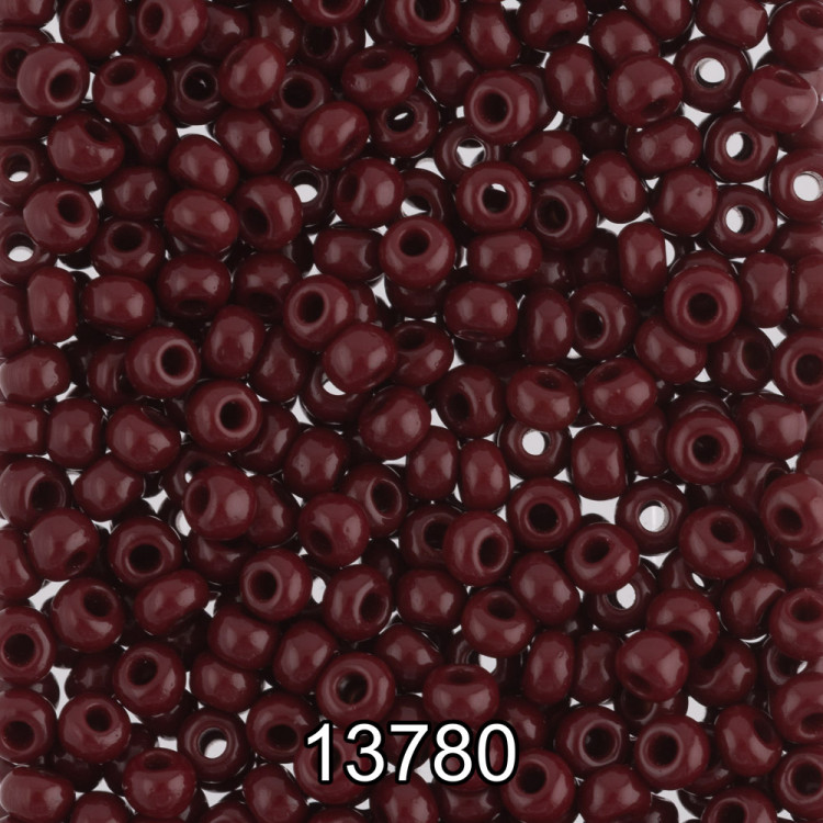 Бисер PRECIOSA (Чехия) круглый 5 10/0 2.3 мм 500 гр 13780 (Ф187) темно-коричневый