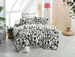 Постельное белье из поплина SAREV FANCY N194 AMANDA V1-SIYAH 50х70 (2шт) евро