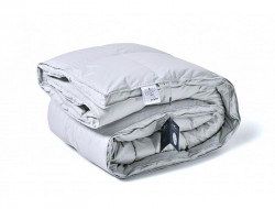 Одеяло из серого гусиного пуха с бортиком BELPOL SATURN GRAY 200х220 теплое